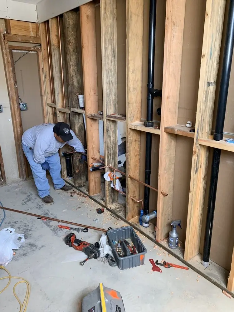 Commercial rough-in plumbing for Water Heater Replacement in Princeton Estates